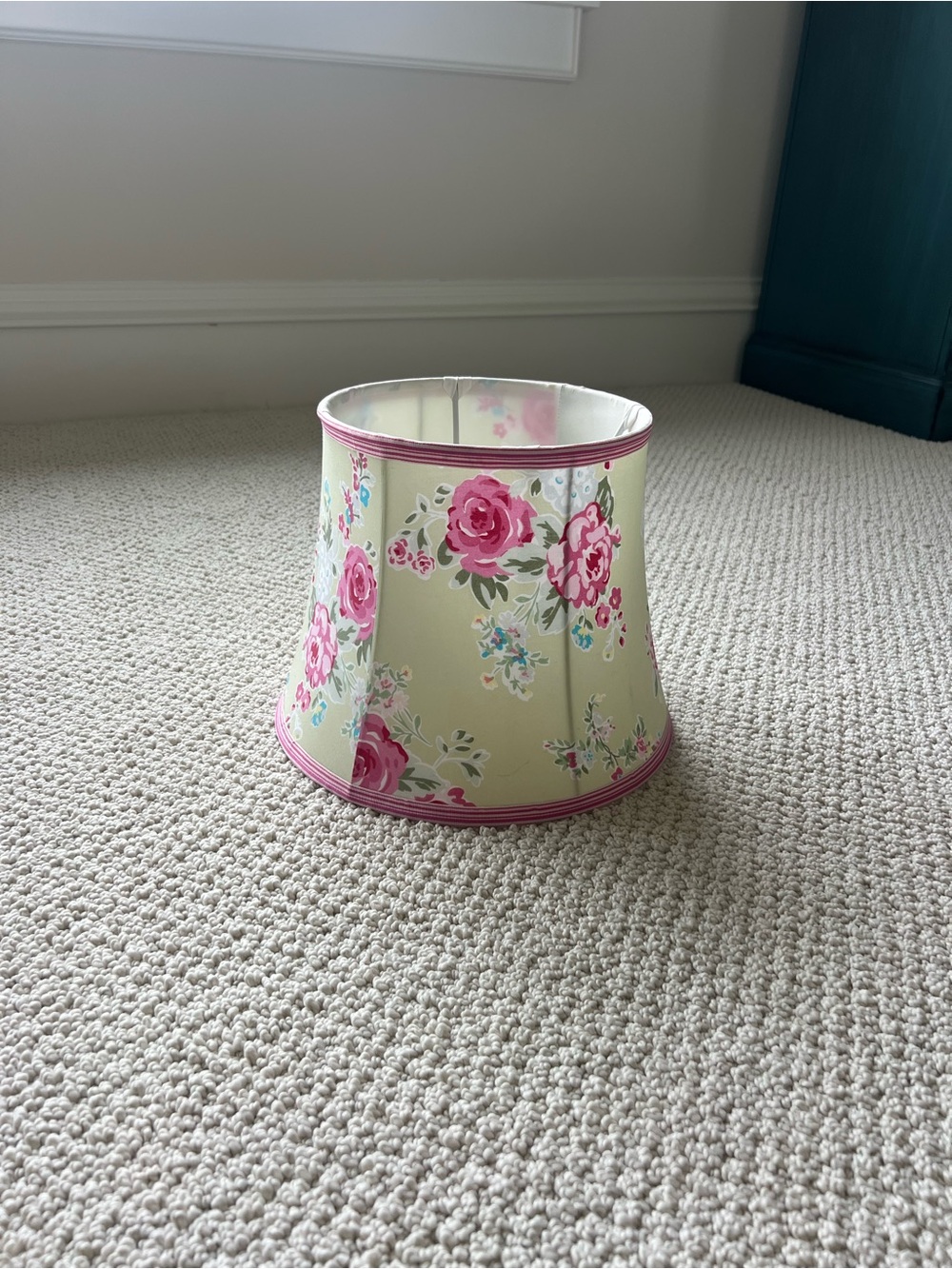 Floral Pink Rose Accent Lamp Shade